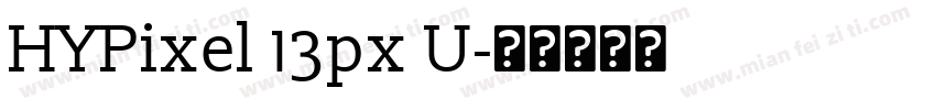 HYPixel 13px U字体转换